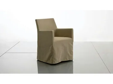 PLANO - Upholstered fabric chair with armrests by Marac