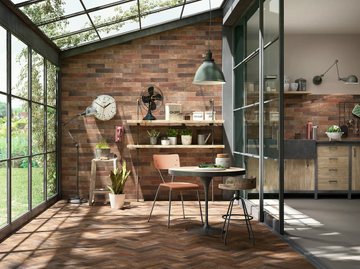 TERRAMIX - Porcelain stoneware wall/floor tiles with brick effect by MARAZZI
