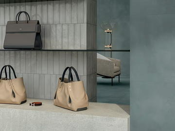 MULTIFORME ARGENTO BRICK - Porcelain stoneware wall tiles by Marca Corona