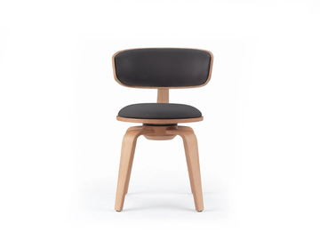 PIVOT - Swivel wooden chair by Marelli