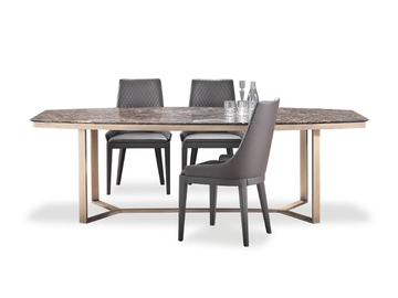 XELA - Marble dining table by Marelli