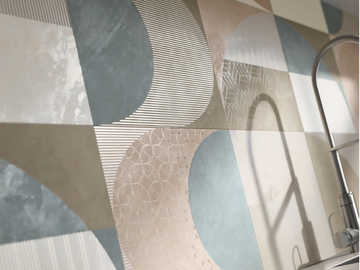 COOL CIRCLE WINTER - Porcelain stoneware wall tiles with concrete effect by MARINER