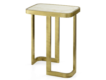 JEAN - Low rectangular marble coffee table by Marioni