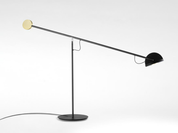 COPÉRNICA M - With swing arm steel table lamp by Marset