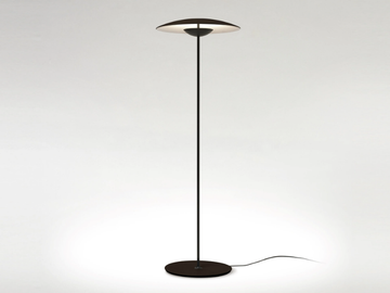 GINGER P - LED aluminium and wood floor lamp by Marset