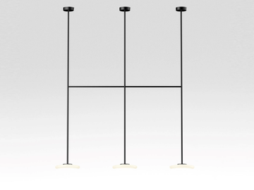 IHANA x3 - LED glass and steel ceiling lamp by Marset