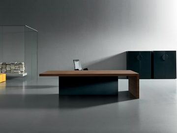 KYO - Rectangular wooden office desk by Martex