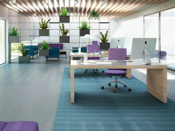 KYOLIGHT - Rectangular wood and glass office desk by Martex