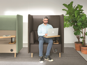 NUCLEO - Fabric armchair high-back by Martex