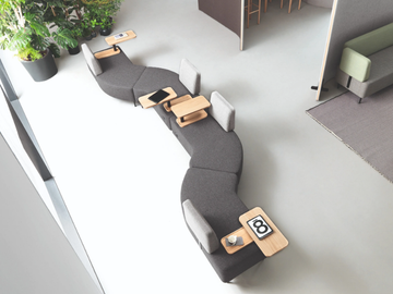 NUCLEO - Fabric bench seating by Martex