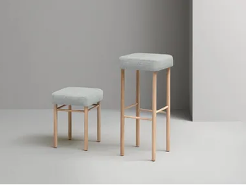 NUCLEO - Office stool with footrest by Martex