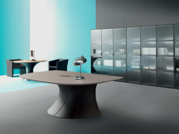 OLA - Leather executive desk by Martex