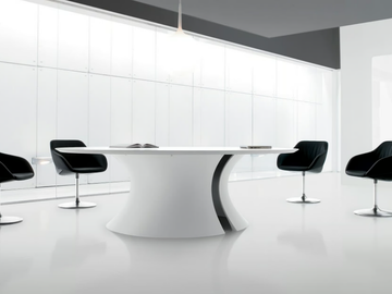 OLA - Round meeting table by Martex