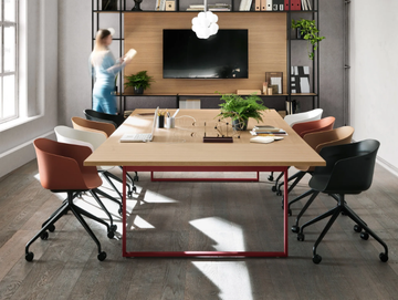 PIGRECO LOOP - Rectangular meeting table by Martex