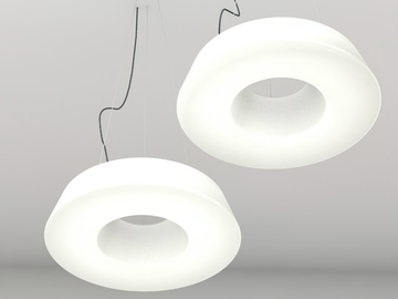 CIRCULAR POL XS - LED polyethylene pendant lamp by Martinelli Luce