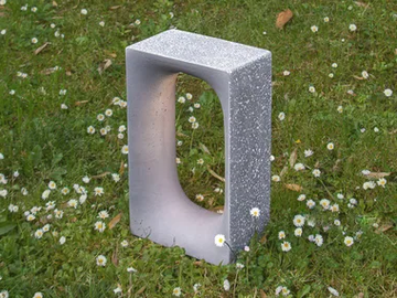 JAN - LED cement floor lamp by Martinelli Luce