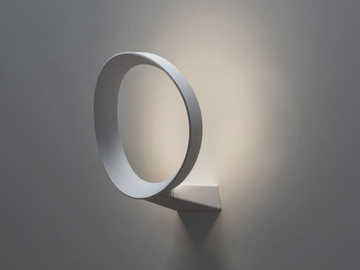 LED+O - LED dimmable aluminium wall lamp by Martinelli Luce