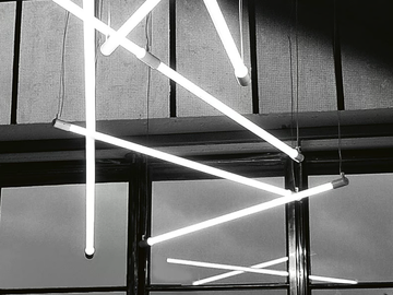 SHANGHAI - Fluorescent polycarbonate pendant lamp by Martinelli Luce