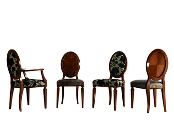 MERYL - Medallion fabric chair by Martini Interiors