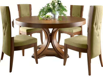 SPENCER - Extending round solid wood dining table by Martini Interiors