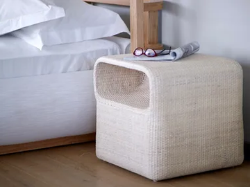 BOAT - Rattan bedside table by Mary&