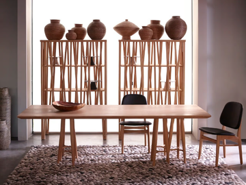GIANNO - Rectangular teak dining table by Mary&