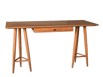GIANNO - Rectangular teak writing desk with drawers by Mary&