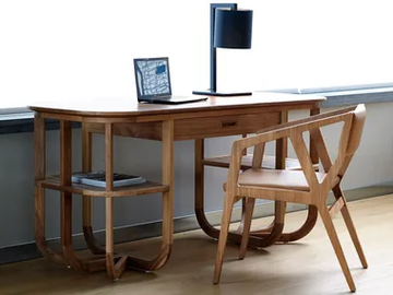 NEST - Rectangular teak writing desk by Mary&