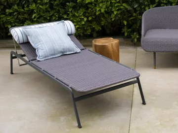 RAIN - Recliner aluminium sun lounger by Mary&