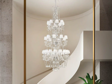 DIAMOND S 32/110/250 - Pendant lamp with crystals by Masiero