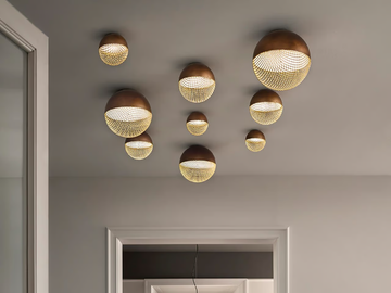 IGLÙ PL18 - LED metal ceiling lamp by Masiero