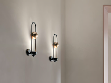 LUPPITER A1 SF - LED metal wall lamp by Masiero