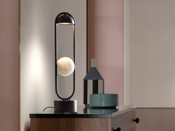LUPPITER TL 1 11 AL - LED metal table lamp by Masiero