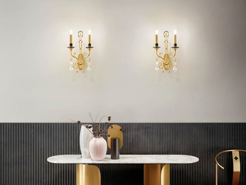 ODESSA A 2/27/43 - Wall lamp with crystals by Masiero