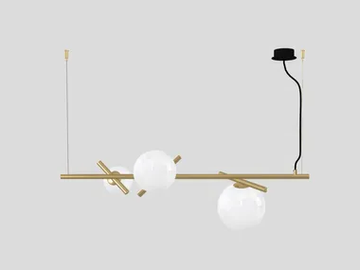 POSY BIL 3 - Metal pendant lamp by Masiero