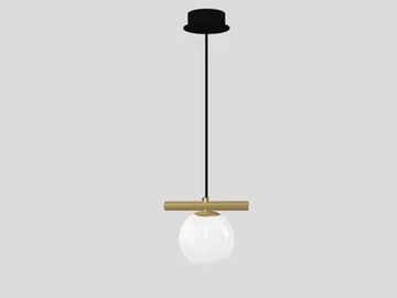 POSY S1 12 - Murano glass pendant lamp by Masiero