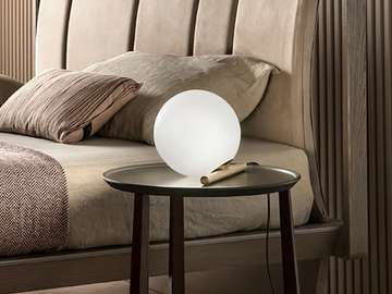 POSY TL - Table lamp in brass and glass by Masiero