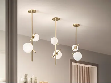 POSY VERT 2 - Metal pendant lamp by Masiero