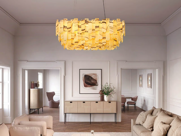 ROYALE S 24/120/50 OV - Onyx pendant lamp by Masiero