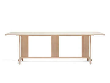 MC10 CLERICI - Rectangular ash table by Mattiazzi