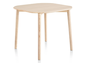 MC12 TRONCO - Square ash table by Mattiazzi