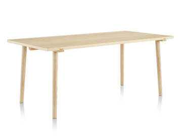 MC13 FACILE - Rectangular ash dining table by Mattiazzi
