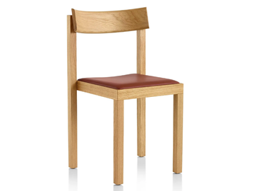 MC14 PRIMO - Stackable oak chair with integrated cushion by Mattiazzi