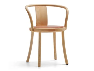 MC18 ZAMPA - Ash chair with armrests and integrated cushion by Mattiazzi