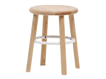 MC5 SOLO - Low ash stool with footrest by Mattiazzi