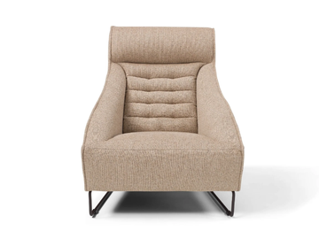 DALIA - Sled base fabric armchair by Max Divani