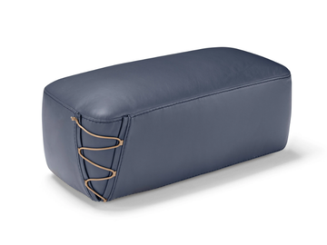 KEA - Rectangular leather pouf by Max Divani