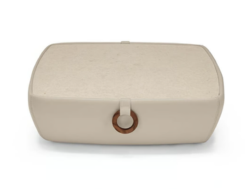 TARKIN - Low leather coffee table with gres top by Max Divani