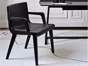 ACANTO '14 - Leather chair with armrests by Maxalto