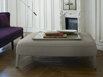 FEBO - Upholstered pouf by Maxalto